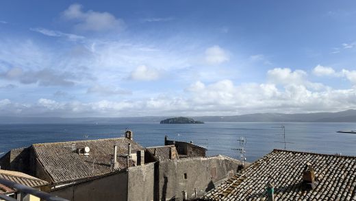 Blick vom Turm auf das Dorf Marta